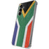 South Africa Flag Distressed Galaxy S24 Plus Clear Case